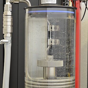 Prove su celle a combustibile: Prove di trazione in acqua