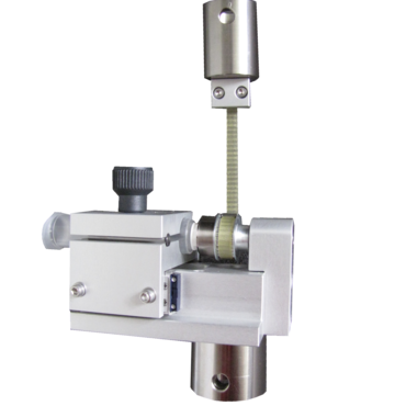 Dispositivo de ensayo para determinar el par de extracción de tapones de jeringuillas con una máquina de ensayos de un solo eje