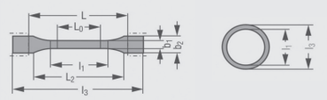 Probetas - forma y dimensiones según ASTM D412 Ensayo de tracción en caucho y elastómeros