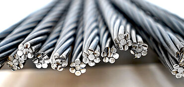 Ensayo en cables acero según ISO 15630-3 / ASTM A416 / ASTM A1061