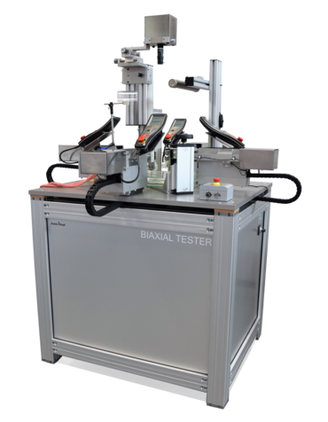 Máquina para ensaios biaxiais para materiais biológicos